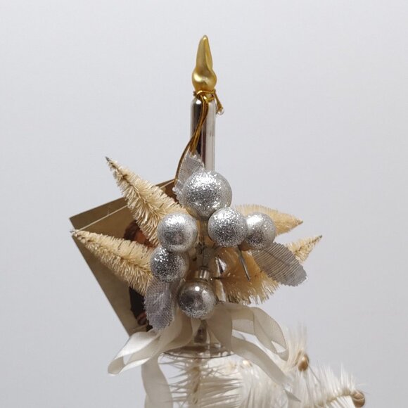 Bethany Lowe Designs Platinum Candle Tree Topper - Picture 1 of 6